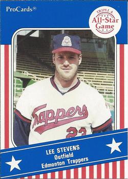 1991 ProCards Triple A All-Stars #AAA15 Lee Stevens Front