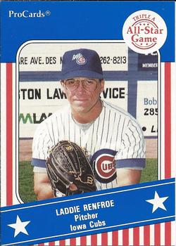 1991 ProCards Triple A All-Stars #AAA19 Laddie Renfroe Front