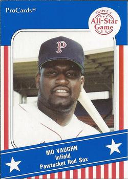 1991 ProCards Triple A All-Stars #AAA32 Mo Vaughn Front