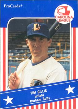 1991 ProCards Carolina League All-Stars #CAR1 Tim Gillis Front