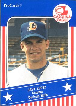 1991 ProCards Carolina League All-Stars #CAR2 Javy Lopez Front