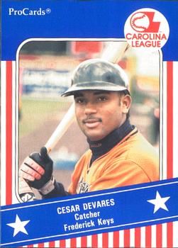 1991 ProCards Carolina League All-Stars #CAR7 Cesar Devarez Front