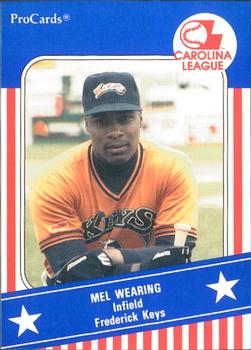 1991 ProCards Carolina League All-Stars #CAR9 Mel Wearing Front