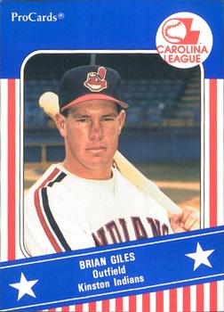 1991 ProCards Carolina League All-Stars #CAR15 Brian Giles Front