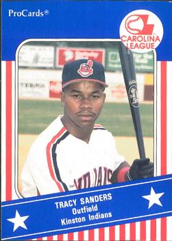 1991 ProCards Carolina League All-Stars #CAR19 Tracy Sanders Front