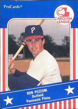 1991 ProCards Carolina League All-Stars #CAR29 Ron Pezzoni Front