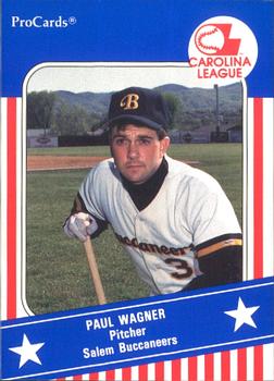 1991 ProCards Carolina League All-Stars #CAR38 Paul Wagner Front
