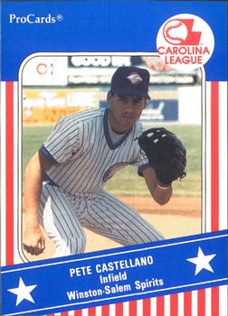 1991 ProCards Carolina League All-Stars #CAR40 Pete Castellano Front