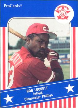 1991 ProCards Florida State League All-Stars #FSL7 Ron Lockett Front