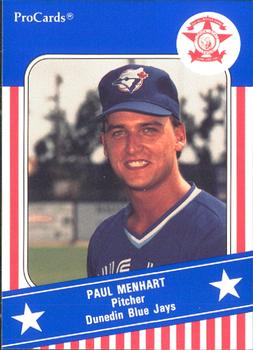 1991 ProCards Florida State League All-Stars #FSL9 Paul Menhart Front