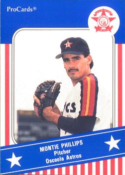 1991 ProCards Florida State League All-Stars #FSL26 Montie Phillips Front