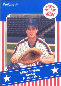 1991 ProCards Florida State League All-Stars #FSL31 Brook Fordyce Front