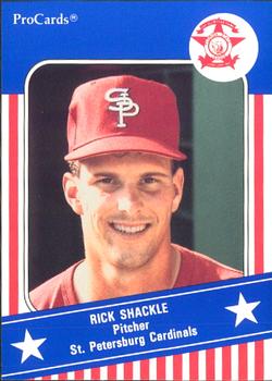 1991 ProCards Florida State League All-Stars #FSL35 Rick Shackle Front