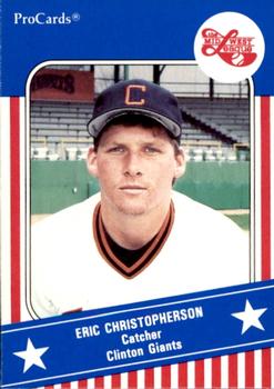 1991 ProCards Midwest League All-Stars #MWL3 Eric Christopherson Front
