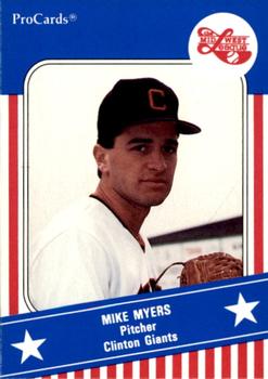 1991 ProCards Midwest League All-Stars #MWL5 Mike Myers Front