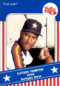 1991 ProCards Midwest League All-Stars #MWL17 Fletcher Thompson Front