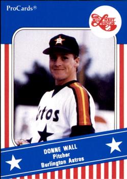 1991 ProCards Midwest League All-Stars #MWL19 Donne Wall Front