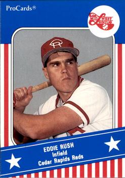 1991 ProCards Midwest League All-Stars #MWL23 Eddie Rush Front