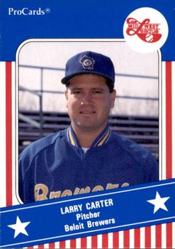 1991 ProCards Midwest League All-Stars #MWL32 Larry Carter Front