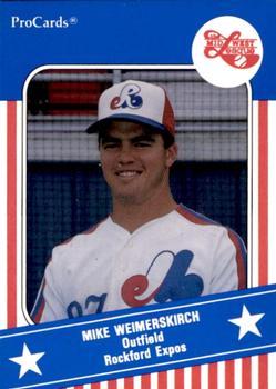 1991 ProCards Midwest League All-Stars #MWL49 Mike Weimerskirch Front