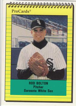 1991 ProCards #1104 Rod Bolton Front