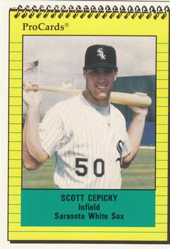 1991 ProCards #1118 Scott Cepicky Front