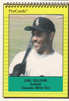 1991 ProCards #1126 Carl Sullivan Front