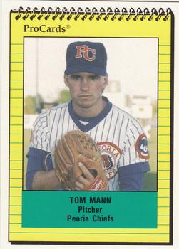 1991 ProCards #1339 Tom Mann Front