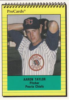 1991 ProCards #1343 Aaron Taylor Front