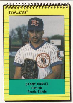 1991 ProCards #1353 Danny Cancel Front