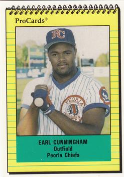 1991 ProCards #1354 Earl Cunningham Front