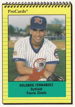 1991 ProCards #1356 Rolando Fernandez Front