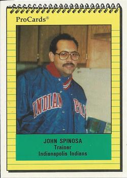 1991 ProCards #NNO John Spinosa Front