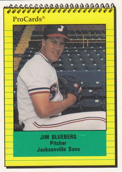 1991 ProCards #142 Jim Blueberg Front