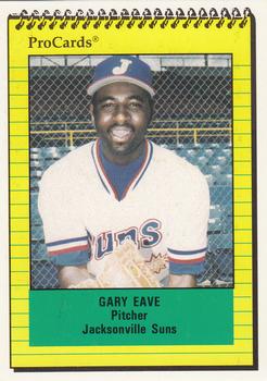 1991 ProCards #143 Gary Eave Front