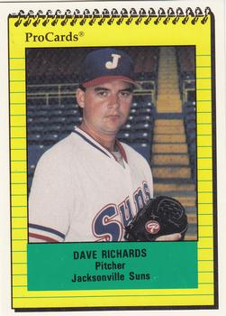 1991 ProCards #150 Dave Richards Front
