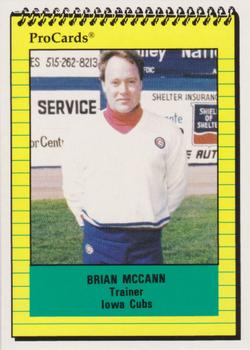 1991 ProCards #NNO Brian McCann Front