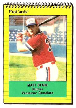 1991 ProCards #1597 Matt Stark Front