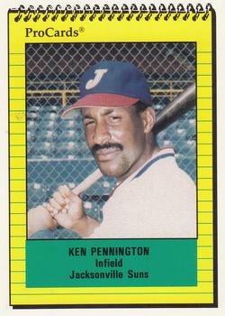 1991 ProCards #159 Ken Pennington Front