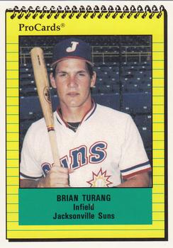 1991 ProCards #161 Brian Turang Front