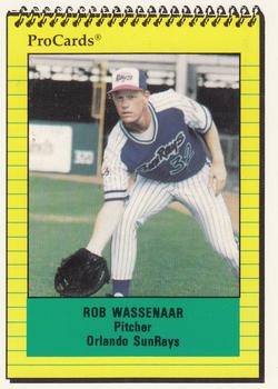 1991 ProCards #1850 Rob Wassenaar Front