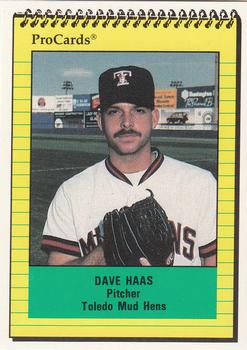 1991 ProCards #1926 Dave Haas Front