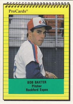 1991 ProCards #2037 Bob Baxter Front