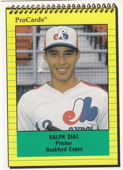 1991 ProCards #2039 Ralph Diaz Front