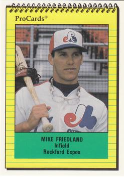 1991 ProCards #2054 Mike Friedland Front