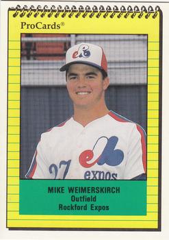 1991 ProCards #2061 Mike Weimerskirch Front