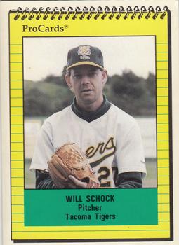 1991 ProCards #2304 Will Schock Front