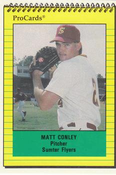 1991 ProCards #2326 Matt Conley Front