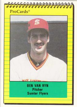 1991 ProCards #2334 Ben Van Ryn Front