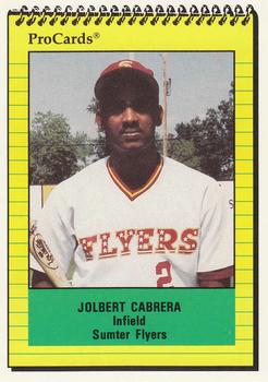 1991 ProCards #2340 Jolbert Cabrera Front